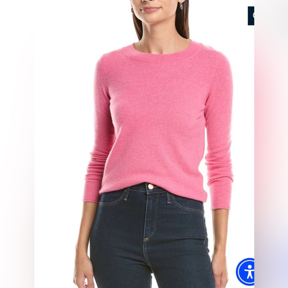 Quince Pink Crew Neck Sweater